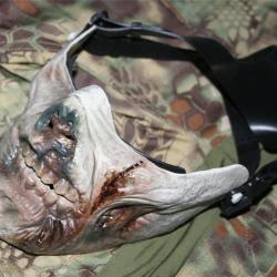 Masque D&eacute;guisement Zombie M05 -Type C Rouge
