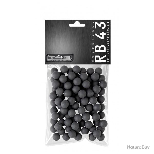 Billes de D�fense Gomme Dure RB43 - Cal 43 - PACK 100