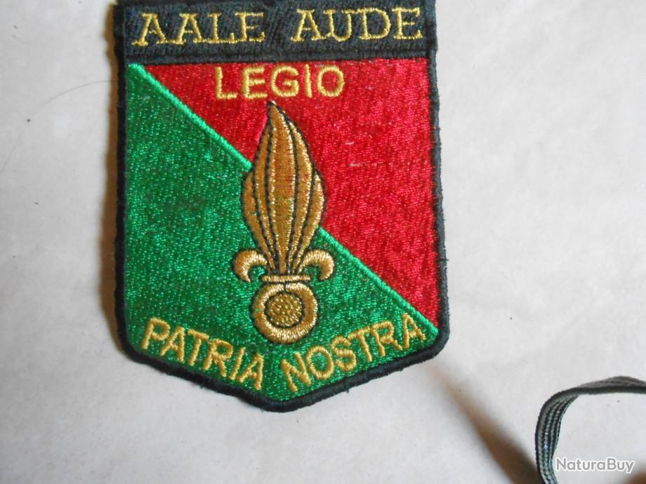 Patch écusson Légion Étrangère - Vert Et Rouge - Dimensions 8 Cm - À Coudre Ou à Coller