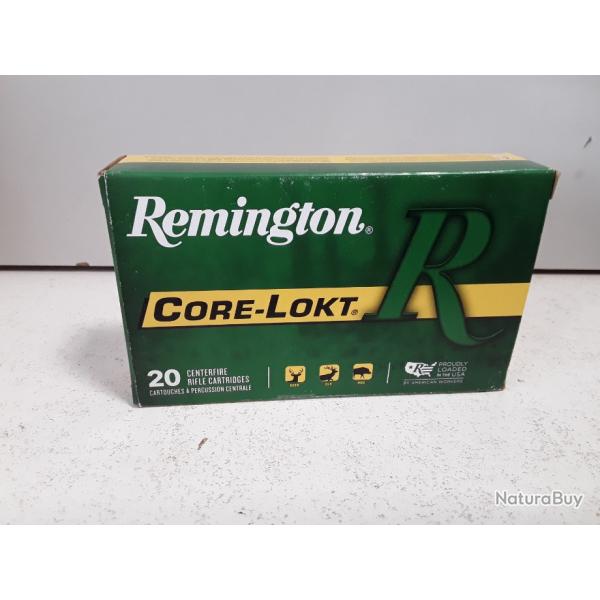 BOITE DE 20 BALLES REMINGTON CORE LOKT CAL 280 REM  165GRAINS