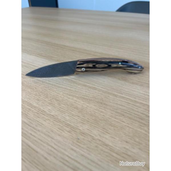 Couteau Savignac - l'Ari�geois - lame Damas