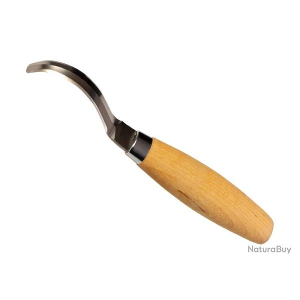 BEL1319 COUTEAU A SCULPTER MORAKNIV "163" AVEC DEMI CROCHET 7.5CM DOUBLE TRANCHANT NEUF