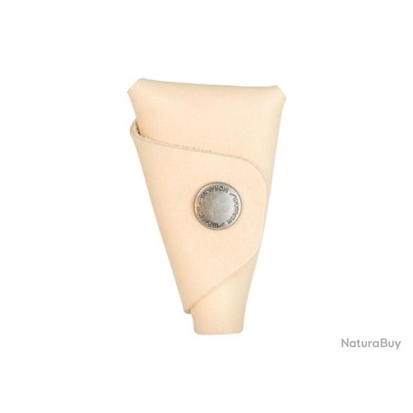 BEL1321 ETUI CUIR BEIGE POUR COUTEAU A SCULPTER MORAKNIV 163 NEUF