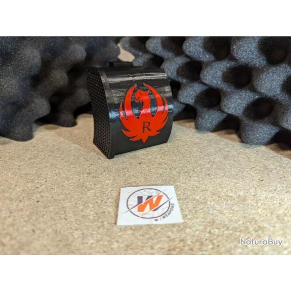 RUGER RPR - R�cup�rateur de Douille/Etui 22LR logo RUGER ROUGE fixation sur rail haut picatinny