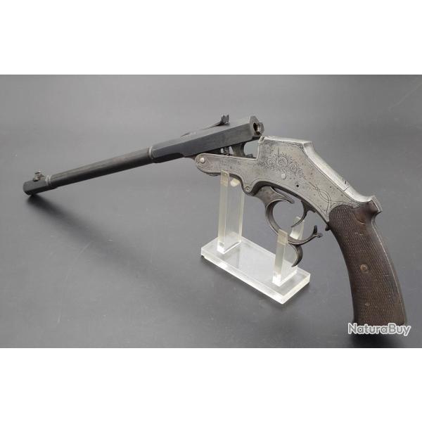 PISTOLET DE TIR 6MM ANNULAIRE LANGENHAN Mod�le 1893 - Allemagne XIX� Tr�s bon Allemagne XIX eme Cate