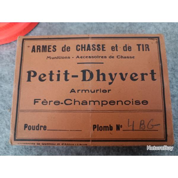 Boite de Cartouches - Collection - Cal 20 - PETIT DHYVERT, Fre Champenoise