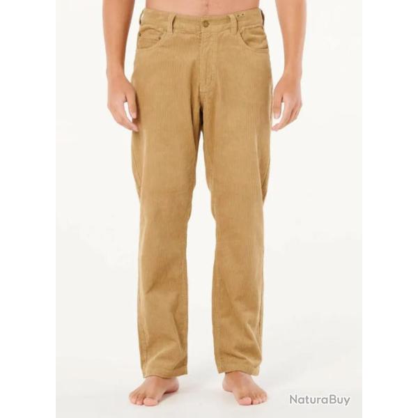 Pantalon Velour Homme Rip Curl Classic Surf Cord Pant Beige