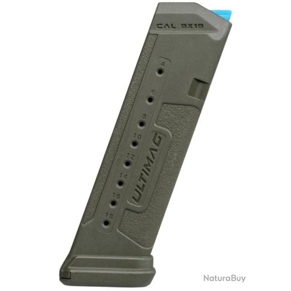 ***BF2024*** FAB DEFENSE CHARGEUR ULTIMAG GLOCK 17 18 COUPS GRIS