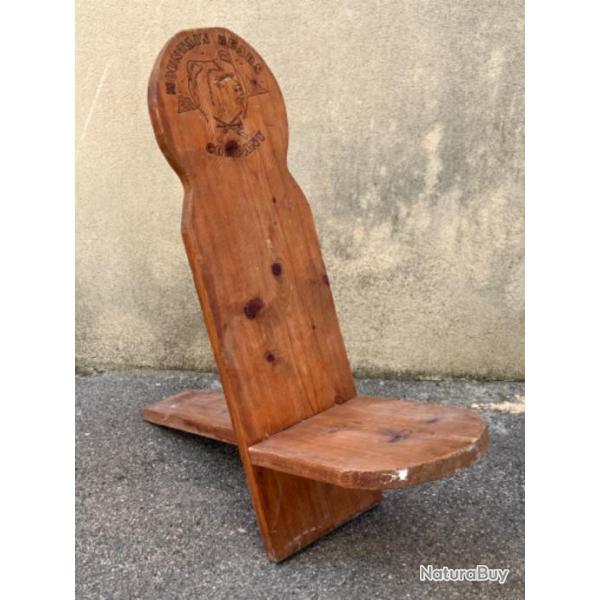 fauteuil trappeur en bois d�montable parfait pour les reconstitution lointain b�ats company