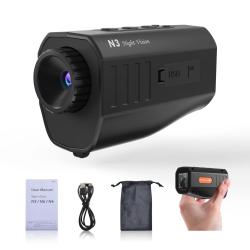 Monoculaire enregistreur de vision nocturne 1080, 12MP, Zoom 5X