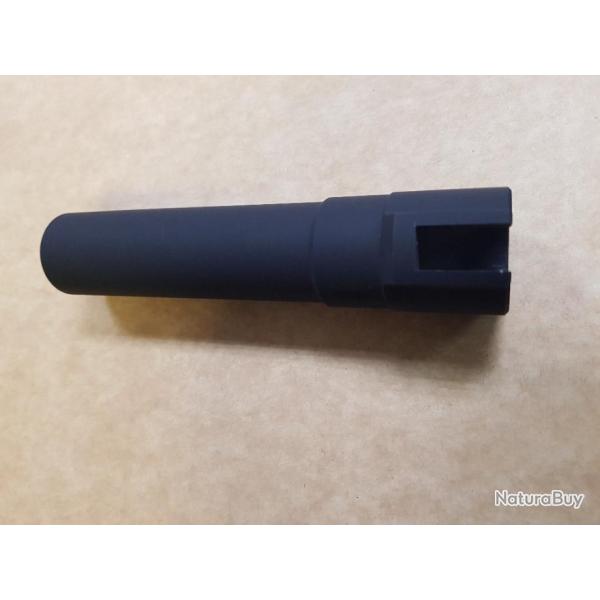 RALLONGE DE CANON - CAL 12 - ALLUMINIUM PEINTURE CERAMIQUE - POUR MISE EN CONFORMITE .REF-001