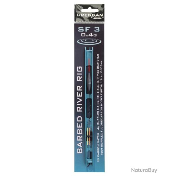DRENNAN LIGNES MONT�ES SF 3 RIVER POLE RIG DRENNAN 0,40gr 4m 0,11mm