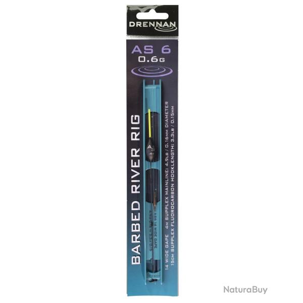 DRENNAN LIGNES MONT�ES AS 6 RIVER POLE RIG DRENNAN 4m 0,16mm 0,60gr