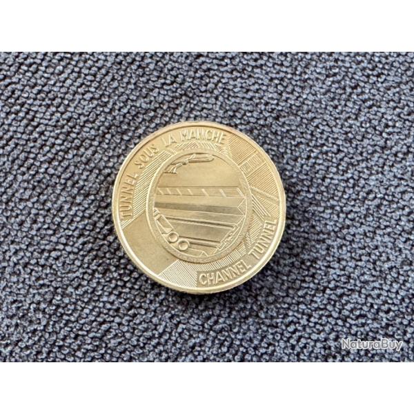 France - Jeton / m�daille en or - Tunnel sous la Manche - Premi�re jonction - identique 20 Francs or