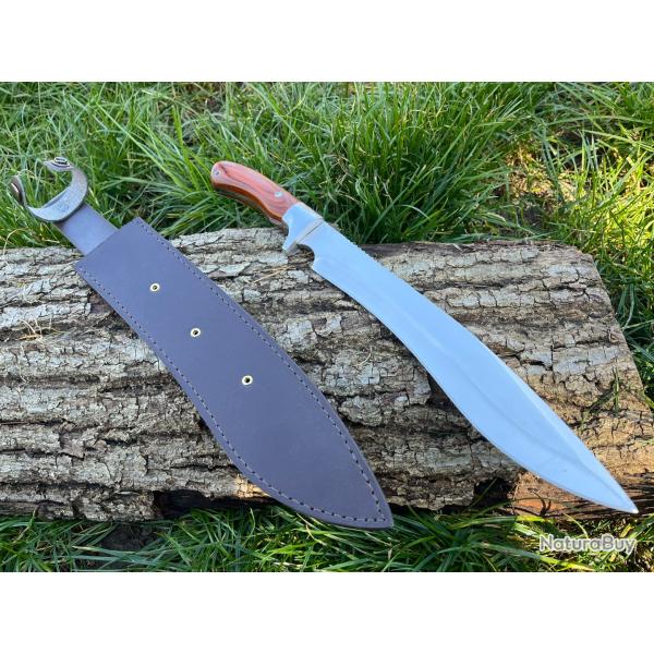 Machette courte 42.5cm tr�s robuste �tui cuir