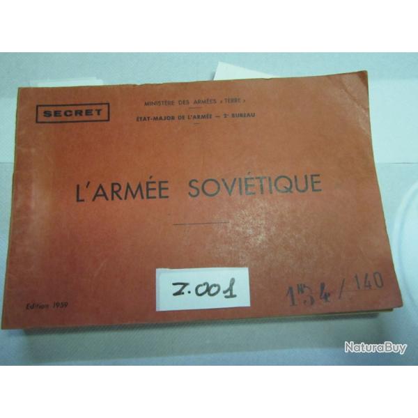 L'ARMEE SOVIETIQUE - EDITION 1959 N�134/140 - Z.001