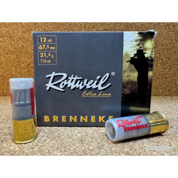 10 Cartouches Rottweil Brenneke 12/67.5,
