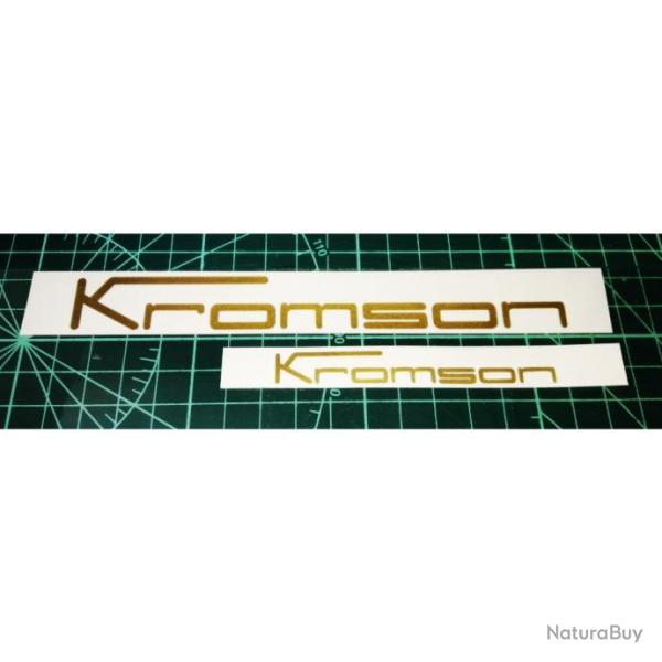 2 Autocollants Kromson. Personnalisez les canons de votre fusil. Plusieurs tailles/couleurs au choix