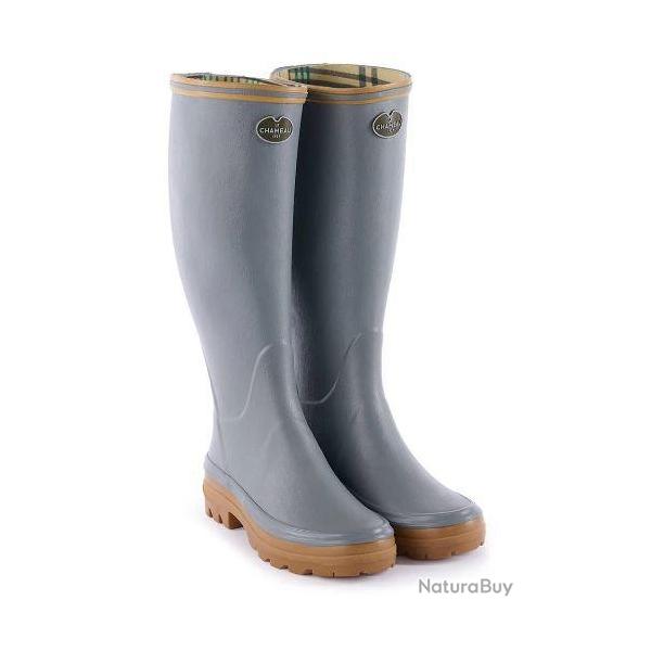 Bottes Le Chameau Giverny Doubl�es jersey Gris