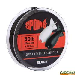 T&ecirc;te de Ligne Spomb Braided Shockleader Noir 0.26mm 50m