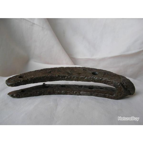 WW1 FRANCE CURIOSIT� FER A CHEVAL D'ANCIENNE ZONE DE COMBAT 100 % TERRAIN FRANCE 14-18 LOT 7
