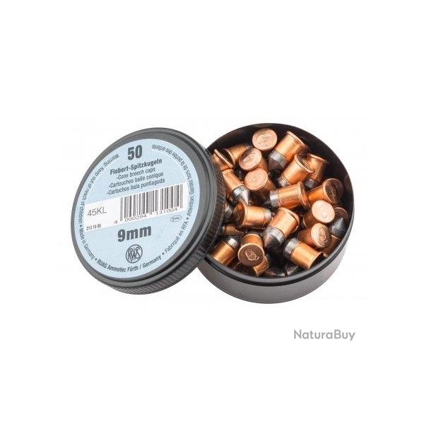Cartouche petit calibre 9mm Flobert � balle conique RWS 9 mm