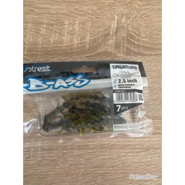 Quantum 4Street B-Ass Creature 6,3cm 2.5 inch (pack de 7) - Arkansas Shiner