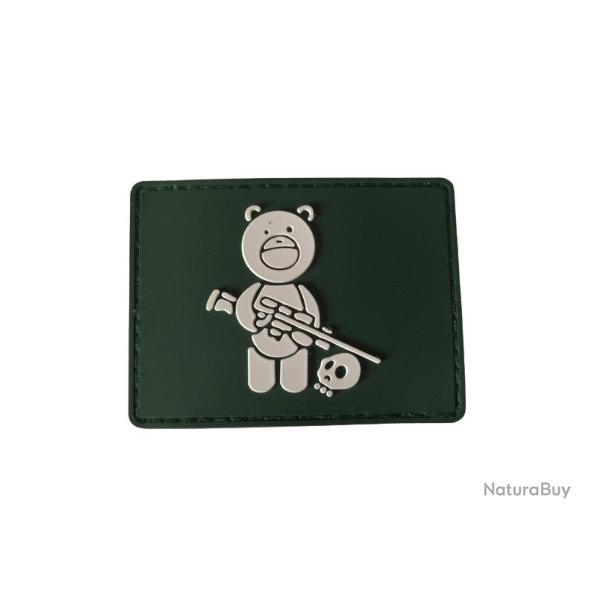 Patch Ours - Kaki - PVC - velcro - Livraison gratuite