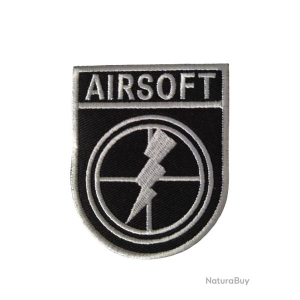 Patch Ecusson - Airsoft Eclair - velcro - Livraison gratuite