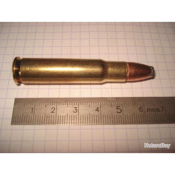 une cartouche de 356 winchester ogive demi blind�e pour collection