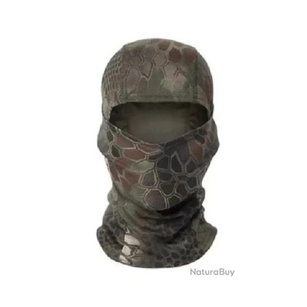 Cagoule de camouflage Python vert