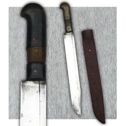 TRES RARE & BELLE DAGUE/POIGNARD YATAGAN TURC, SABRE COURT, EMPIRE OTTOMAN, XIX, ORIGINAL