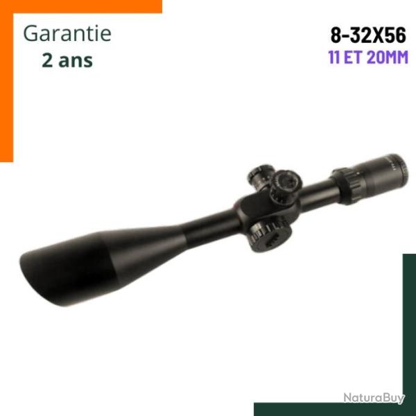 Lunette de vis�e 8-32X56 Rail Picatinny 20mm et 11mm - Garantie 2 ans - Livraison rapide
