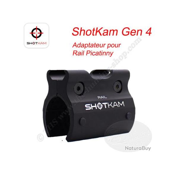 ShotKam Gen 4 - Adaptateurs pour diff�rents calibres, arcs et rails Picatinny Rail Picatinny