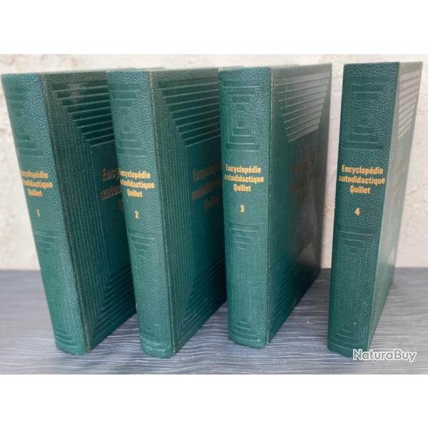 Encyclopdie autodidactique Quillet. Paris, Librairie Aristide Quillet, 1966. 4 volumes relis.
