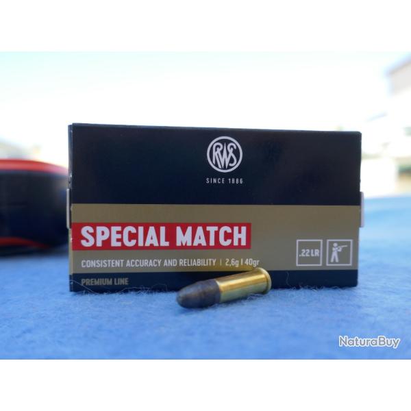 50 cartouches 22LR SPECIAL MATCH CARABINE de RWS