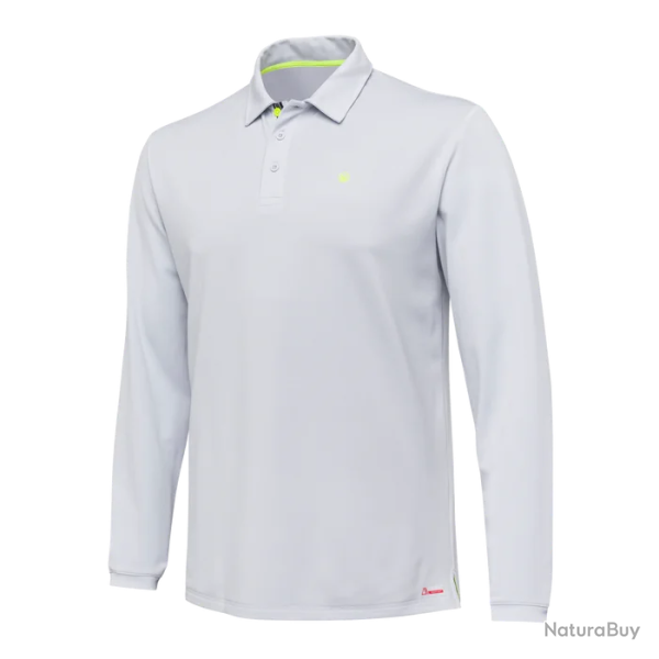 Polo Beretta Tech Corporate Gris Manches longues