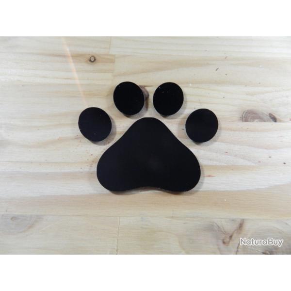 Autocollant - patte de chien - Noir