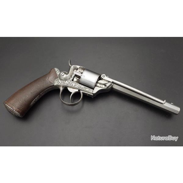 REVOLVER A PERCUSSION P.J. FAGARD BREVETE CALIBRE 38 brevet de 1857 - BELGIQUE XIX Tr�s bon  XIX eme