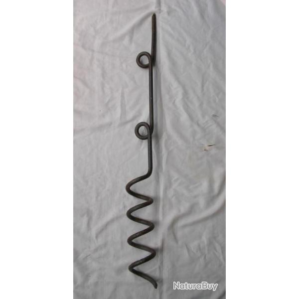 WW1 FRANCE PIQUET BARBEL�S TRANCH�ES/QUEUE COCHON " 2 ANNEAUX " 108CM 100% TERRAIN WW1 LOT 6