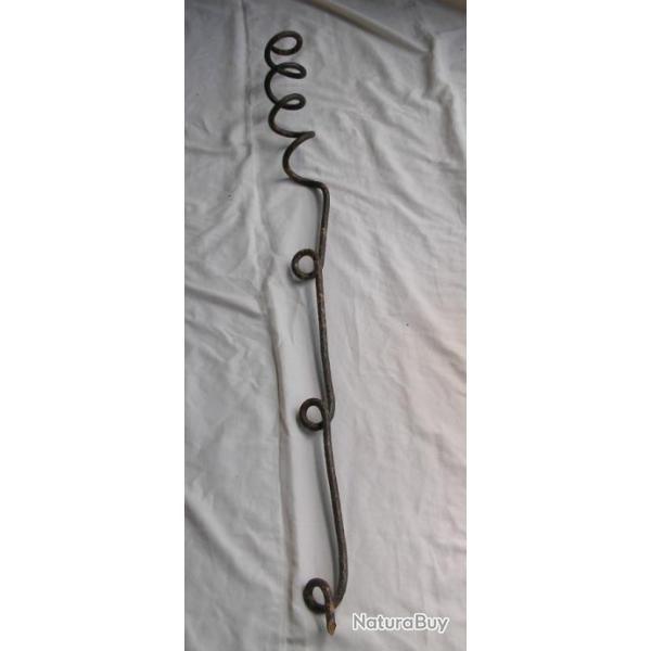 WW1 FRANCE PIQUET BARBEL�S TRANCH�ES/QUEUE COCHON " 3 ANNEAUX " 120CM 100% TERRAIN WW1 LOT 7