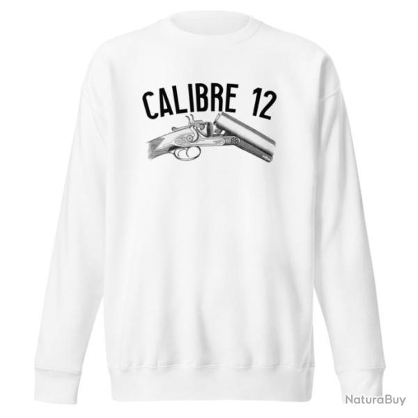 SWEATSHIRT CALIBRE 12 Blanc
