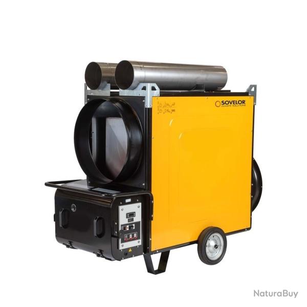 Chauffage � air puls� Sovelor MAGNUM 140 136kW 8500m3/h fixe avec br�leurs fuel ou gaz