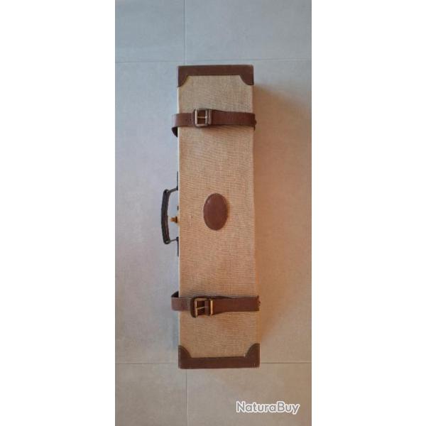 Valise Fusil/Carabine Cuir/Toile Alexandre Mareuil