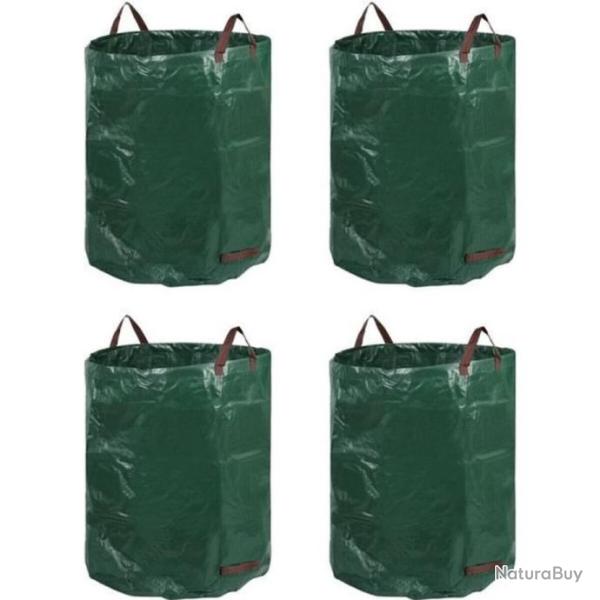 Sacs � D�chets Jardin V�g�taux Feuilles 4 Pi�ces Grand sac 272 L + poign�es