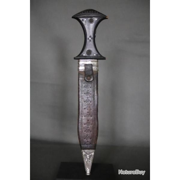 Rare dague des populations Beja (bedja) - Afrique de l'Est, Soudan, Abyssinie, 19�me d�but 20�me (4)