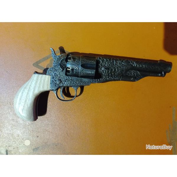 Poign�e crosse bec d'aigle en fr�ne, colt pietta subnose, gold rush