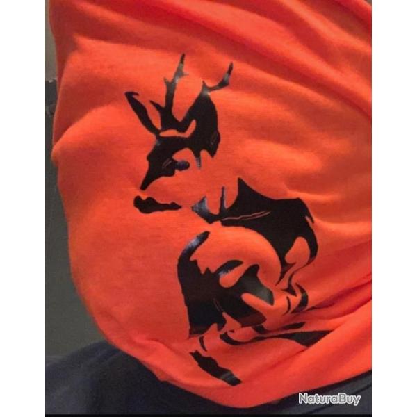 Cache-cou personnalis� cou orange  16en 1 .