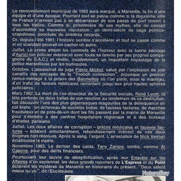 Enqu�te sur les myst�res de marseille de jacques derogy / pontaut jean-marie grand format