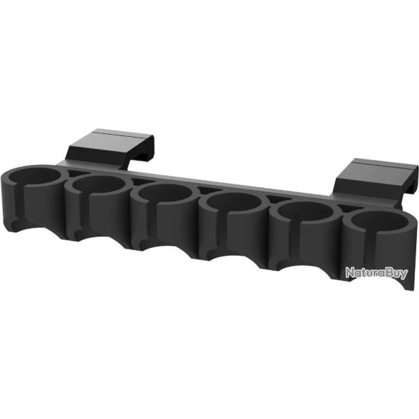 Cartouchi�re 6 cartouches calibre 12 sur rail picatinny - Deux fixation